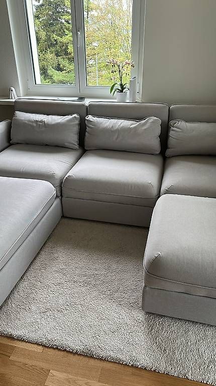 Ikea Divani: IKEA Vallentuna Sofa hellgrau – Usato da Wädenswil venduto da capoleon420 1