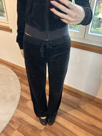 black vintage juicy couture sweatpants  