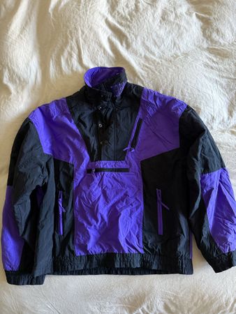 Vintage Purple Windbreaker Jacket