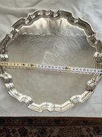 Silberplatte, 925 Silber, 868 Gr, Tiffany gestempelt, Gravur