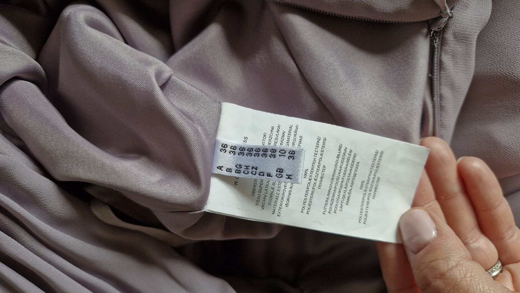 Vestiti: Lila Cocktailkleid 36 mit Schal – Usato da Forch venduto da nadinepalermo 5