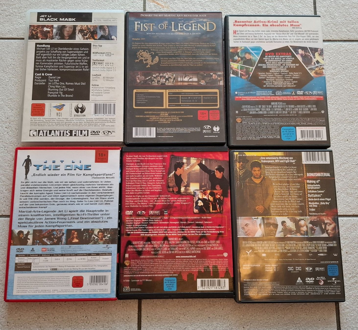 Tutti i DVDs: Jet Li DVD Sammlung – Usato da Riehen venduto da DVD-Palace 1