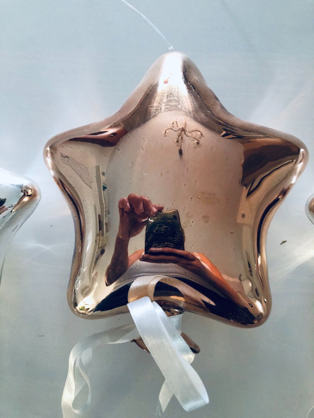 Tutte le decorazioni: 4x Glas Sterne Silber & Rosa – Usato da Arlesheim venduto da OmnIa55 4