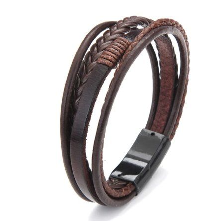 SUJEBRAN Alien Stages Leder Armband - Mehrlagig Gewebt - Anime Design Verstellbar