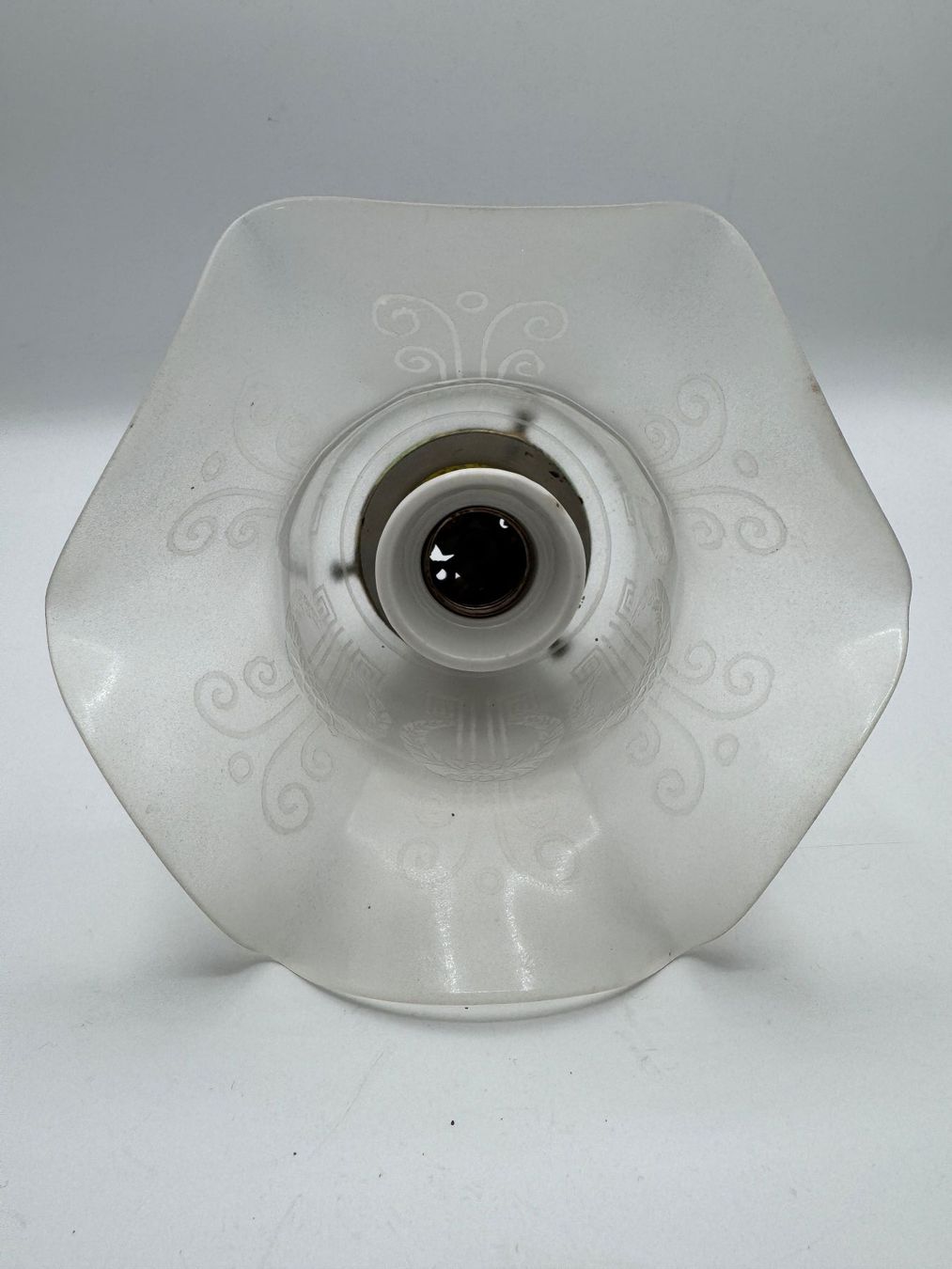 Lampade: Vintage Glas Lampenschirm,  Lampe – Usato da Sachseln venduto da BONATI01 4