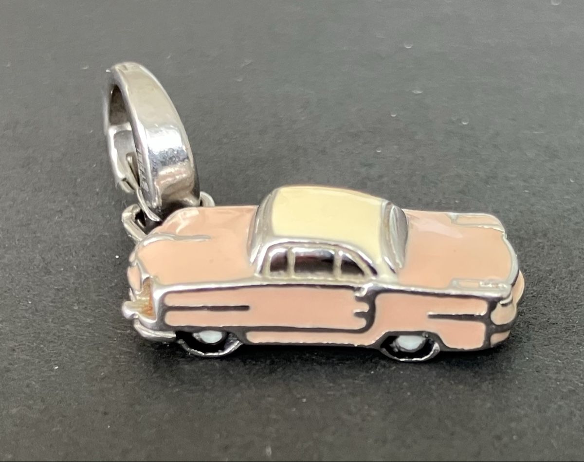 Fossil Ciondoli: Fossil Charm Anhänger Auto Rosa – Usato da Zürich venduto da Kue_Zuerich