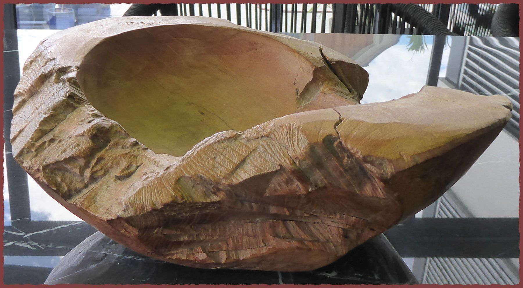 Schalen: Rustikale Holzschale, Unikat, ca. 40cm Durchmesser – Gebraucht aus Oberglatt ZH von 123Gebraucht 1