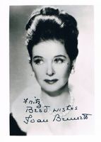 Joan Bennett 1910-90 Autogramm Vintage Foto 9x13cm
