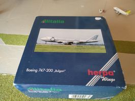 Herpa Boeing 747-200 Bulgari Alitalia Limited Edition
