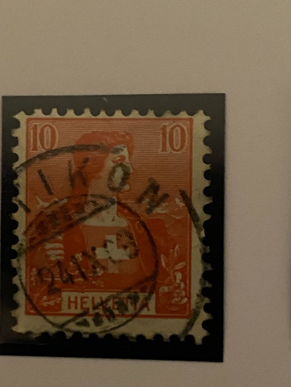 Tous les timbres: Briefmarken Schweiz 10 Rp. 1908 2 Stk. gebraucht – D'occasion à matten b. interlaken par jfran17 1