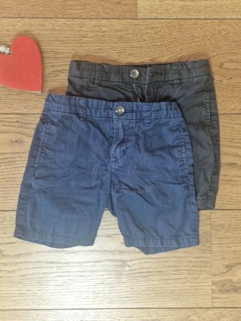 Kurze Hosen Set 2 Stück blau/schwarz h&m Gr 98 top Zustand