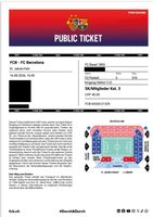 Ticket FCB - FC Barcelona in der vordersten Reihe Kat. C