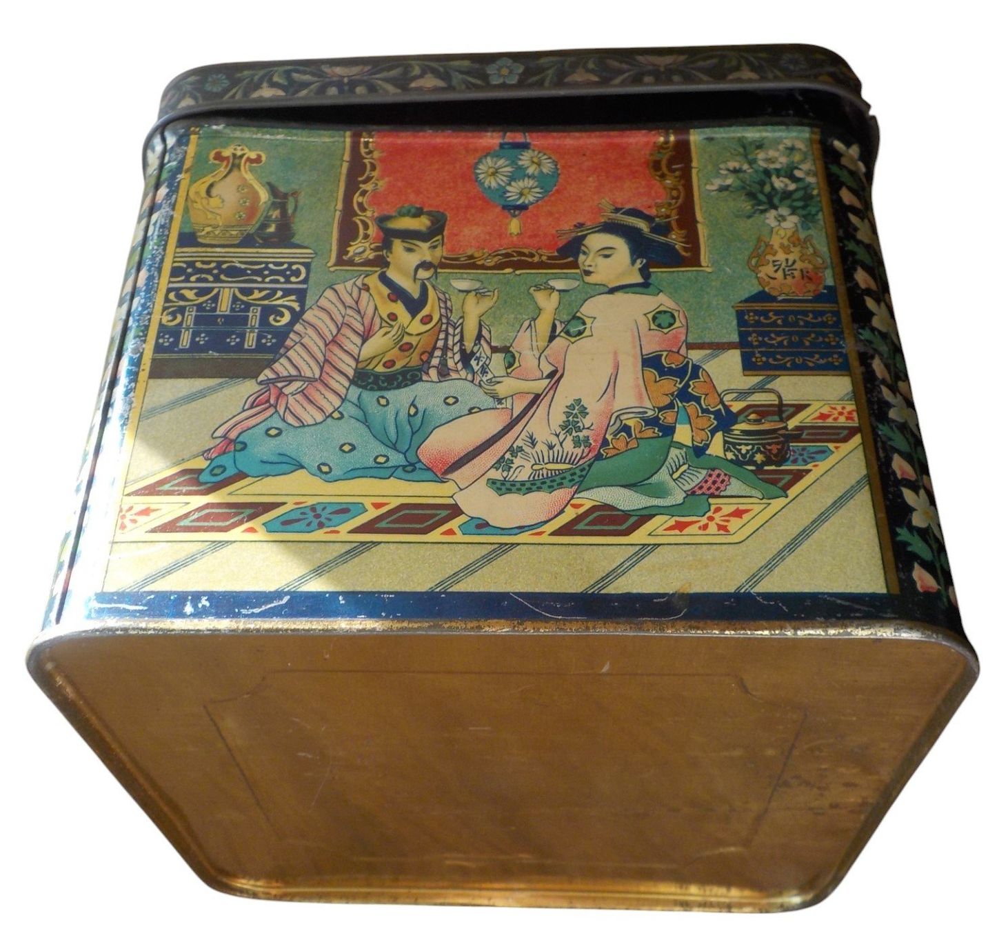 Dosen: Blechdose Teedose antik - chines. Motiv – Gebraucht aus Mörschwil von antiksalon 6
