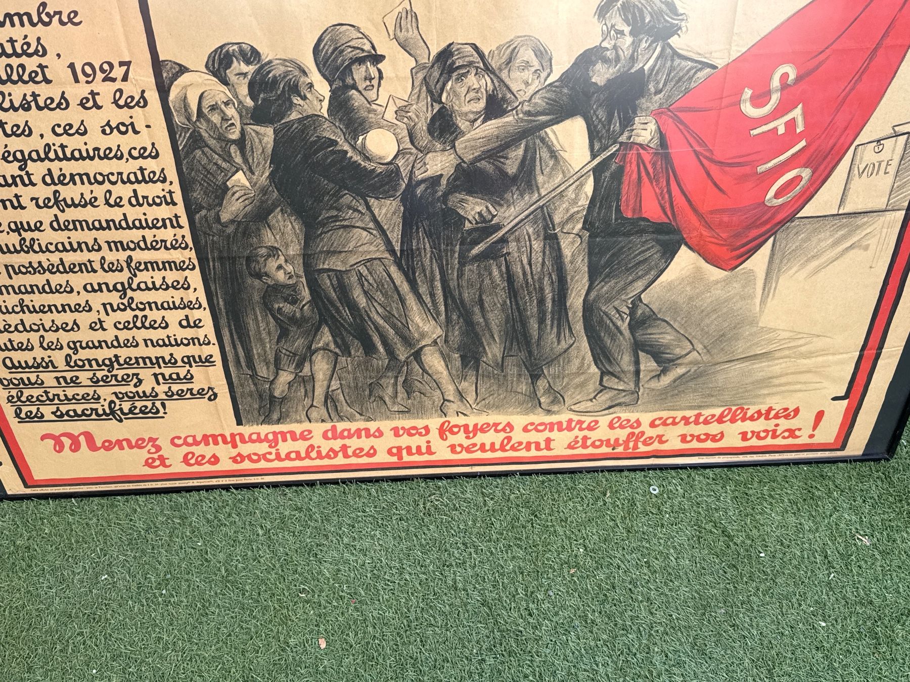 Foto & Immagini: Affiche originale de 1927 intitulée "Femmes Républicaines!" – Usato da Erde venduto da CBarts 3
