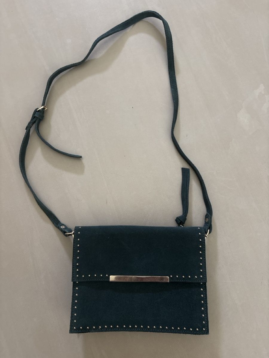 Borse da donna: Sac Petite Mendigote Suède vert neuf  – Nuovo e nell'imballaggio originale da Basel venduto da dc.lucile