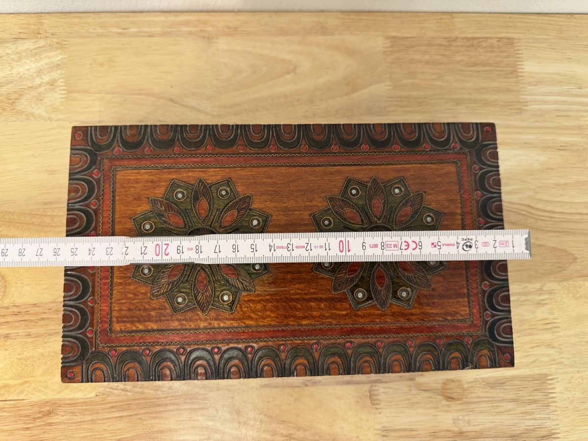 Dosen: Handgeschnitzte Holzschatulle ca. 25 × 14 cm  – Gebraucht aus Birsfelden von inf_l2yy 3
