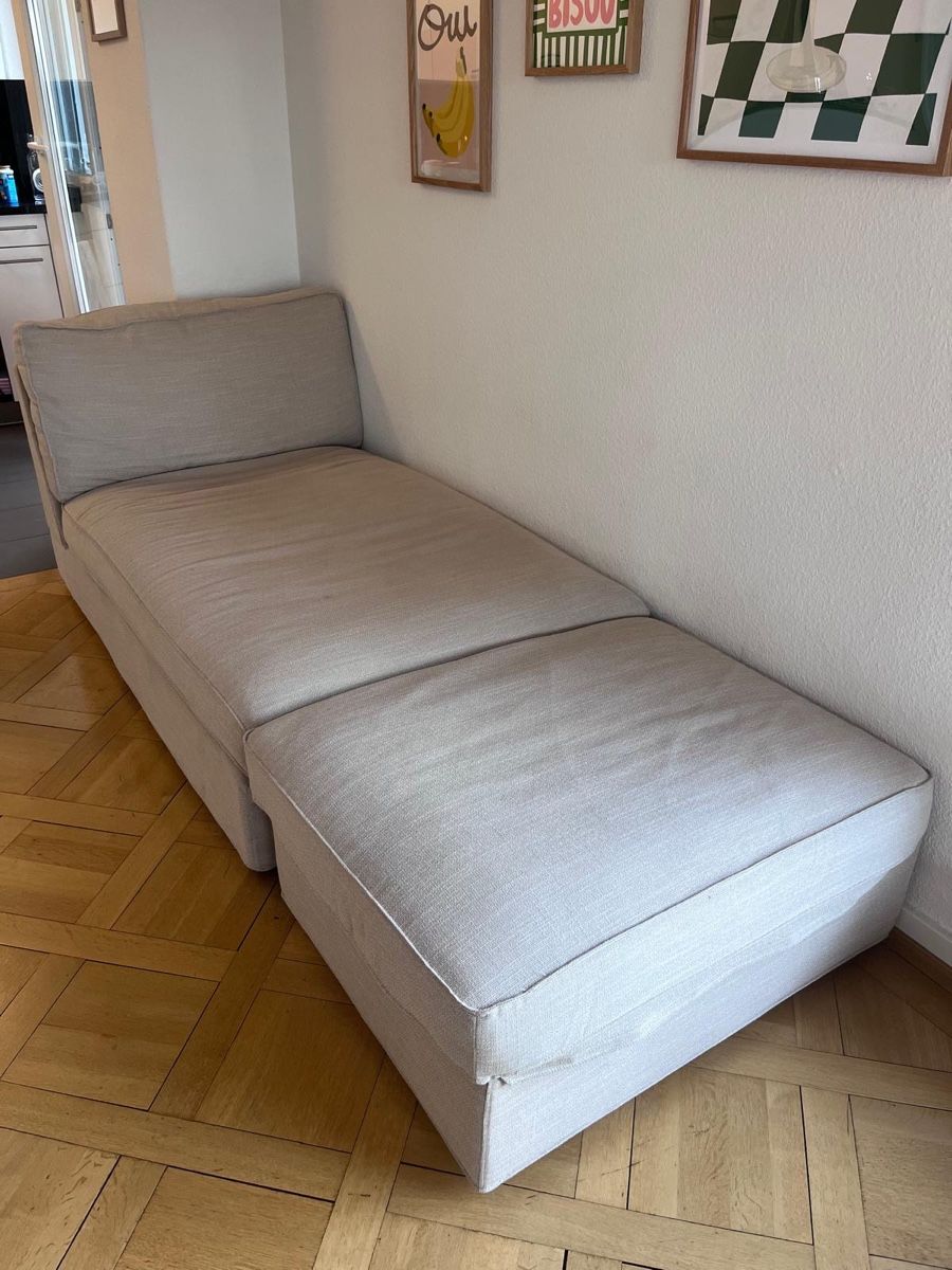 Divani: Beiges Sofa mit Pouf (3 Sitzer) – Usato da Zürich venduto da cel_8thy 2