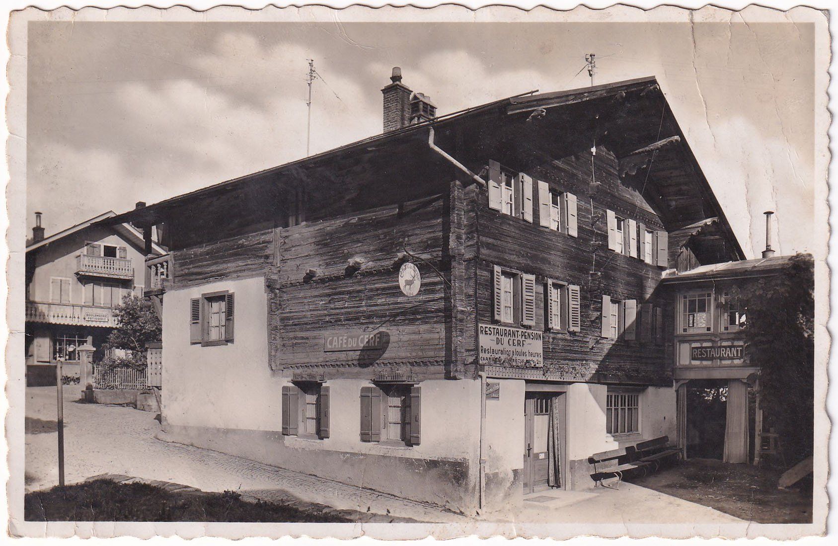 Cartoline postali: Chezieres s/Ollon Rest. du Cerf – Usato da Cormoret venduto da Pascalll2001