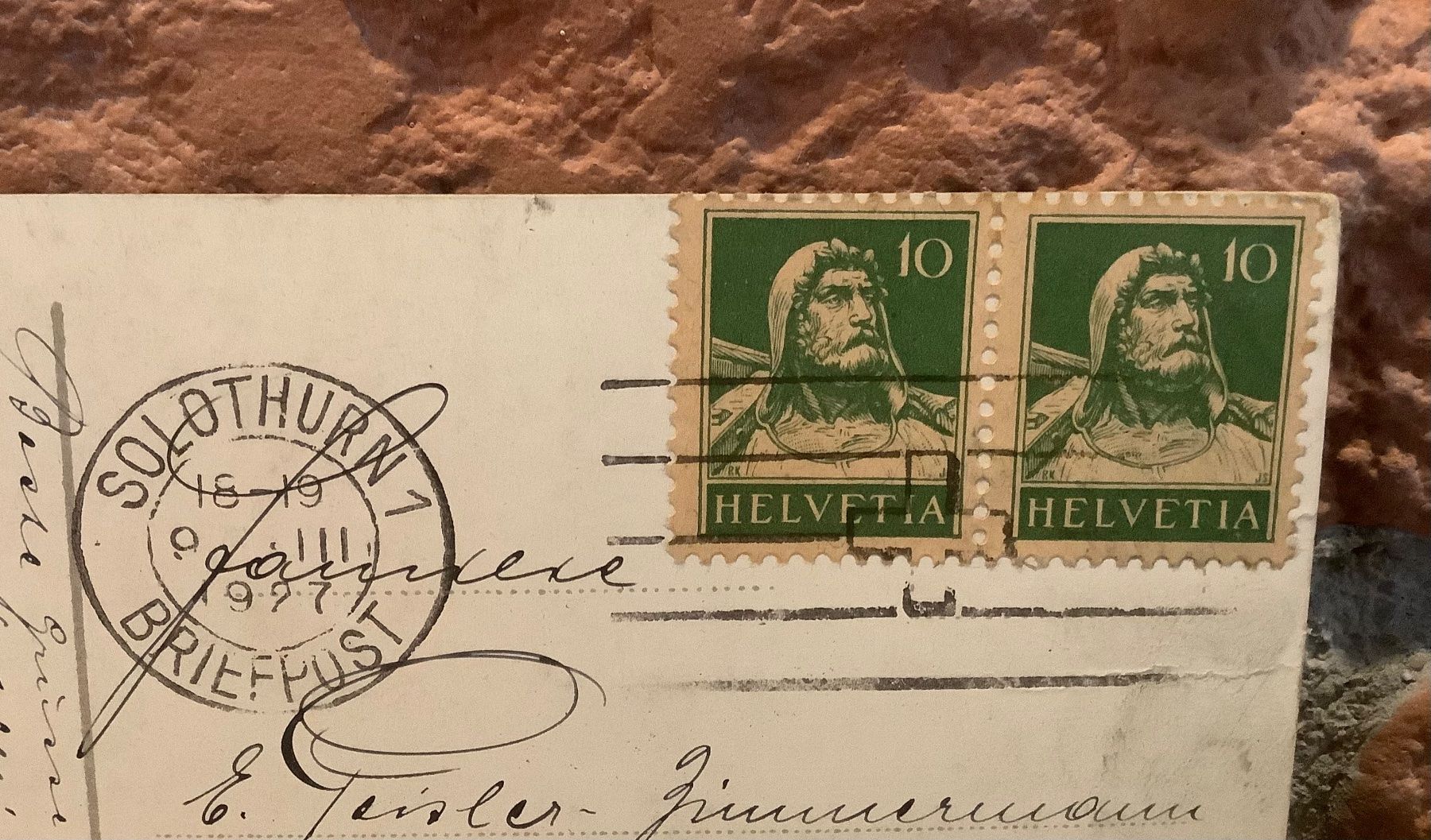 Ansichtskarten: 1927 - SOLOTHURN mit Krummturm – Gebraucht aus Root von ENGLAND-TREASURES 3
