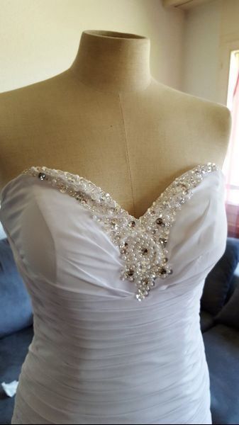 Kleider: Brautkleid weiss Abito Sposa 36 Chiffon – Neu und originalverpackt aus turbenthal von lory300zx 4