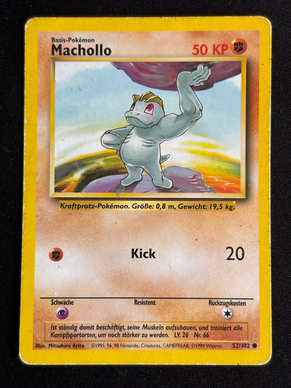Pokémon Carte collezionabili: Pokemon Machollo - Base set 52/102 - Deutsch – Usato da Bern venduto da Big_GS