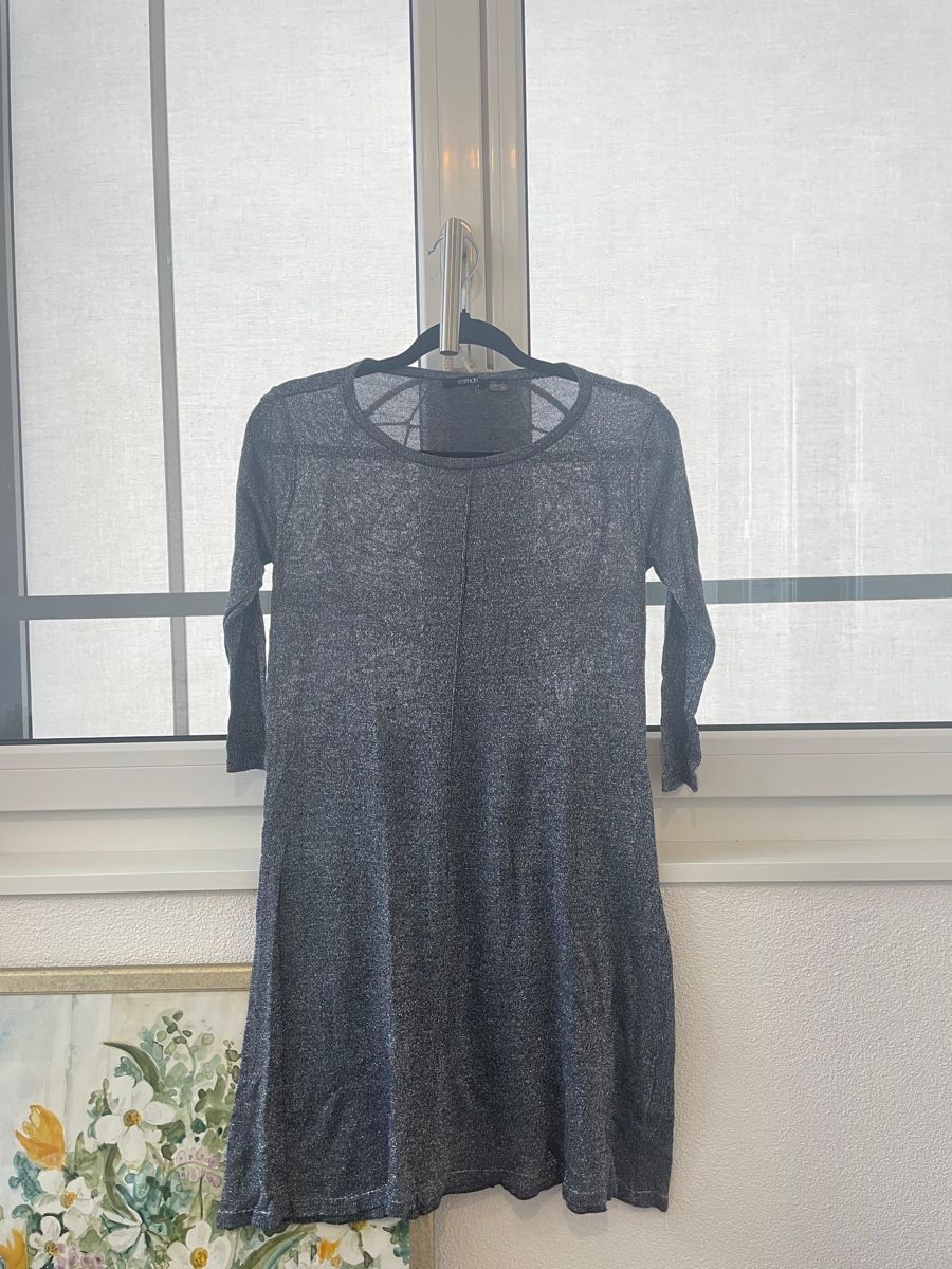 Vestiti: Graues Strickkleid mit 3/4 Ärmeln - – Nuovo (secondo la descrizione) da Güttingen venduto da Riyooda 1