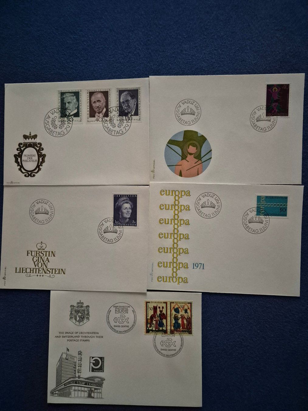 Tous les timbres: Ersttagsbriefe FL – D'occasion à Steinhausen par Scrashel