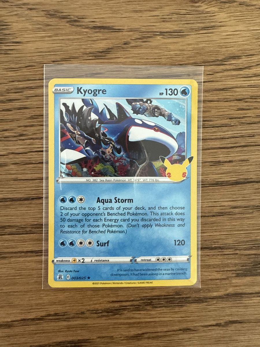 Pokémon Carte collezionabili: Pokemon Kyogre 003/024 25 Anniversary – Usato da Niederglatt ZH venduto da fil_w2zy