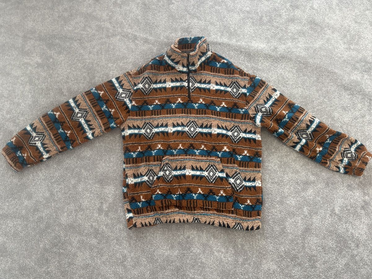 Maglioni & Felpe: Fleece Pullover braun gemustert mit Reissverschluss GR L – Nuovo (secondo la descrizione) da Solothurn venduto da Ib1a