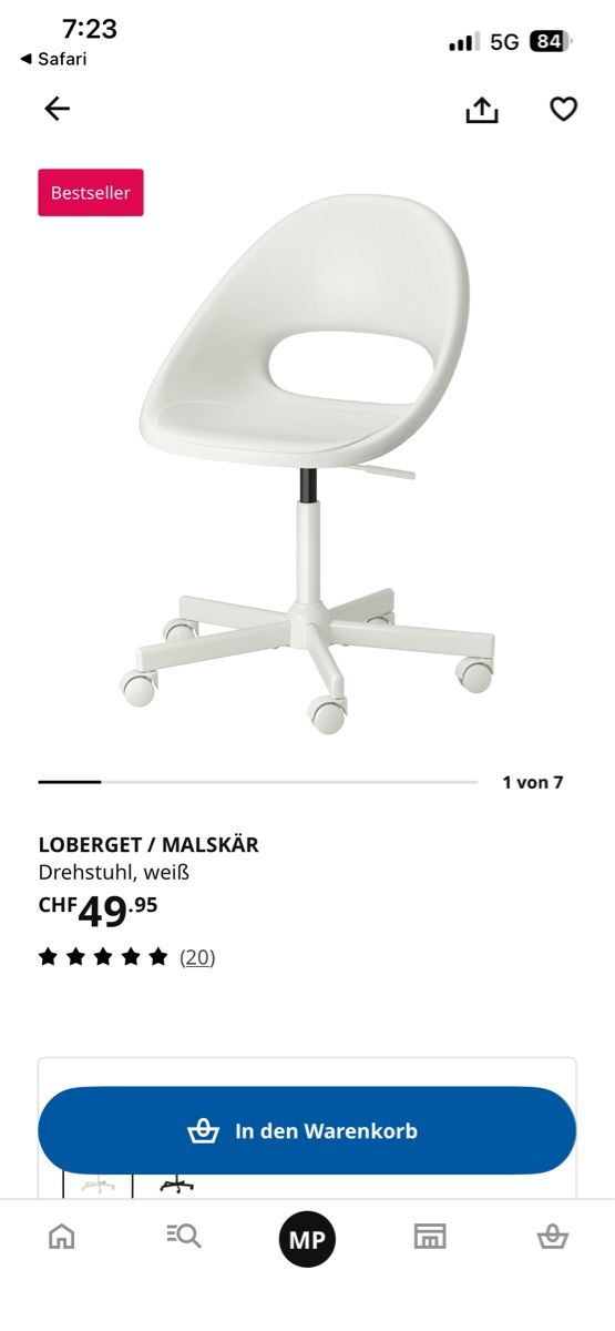 Ikea Sedie: Bürostuhl Ikea – Usato da Zug venduto da Mikepfister 1