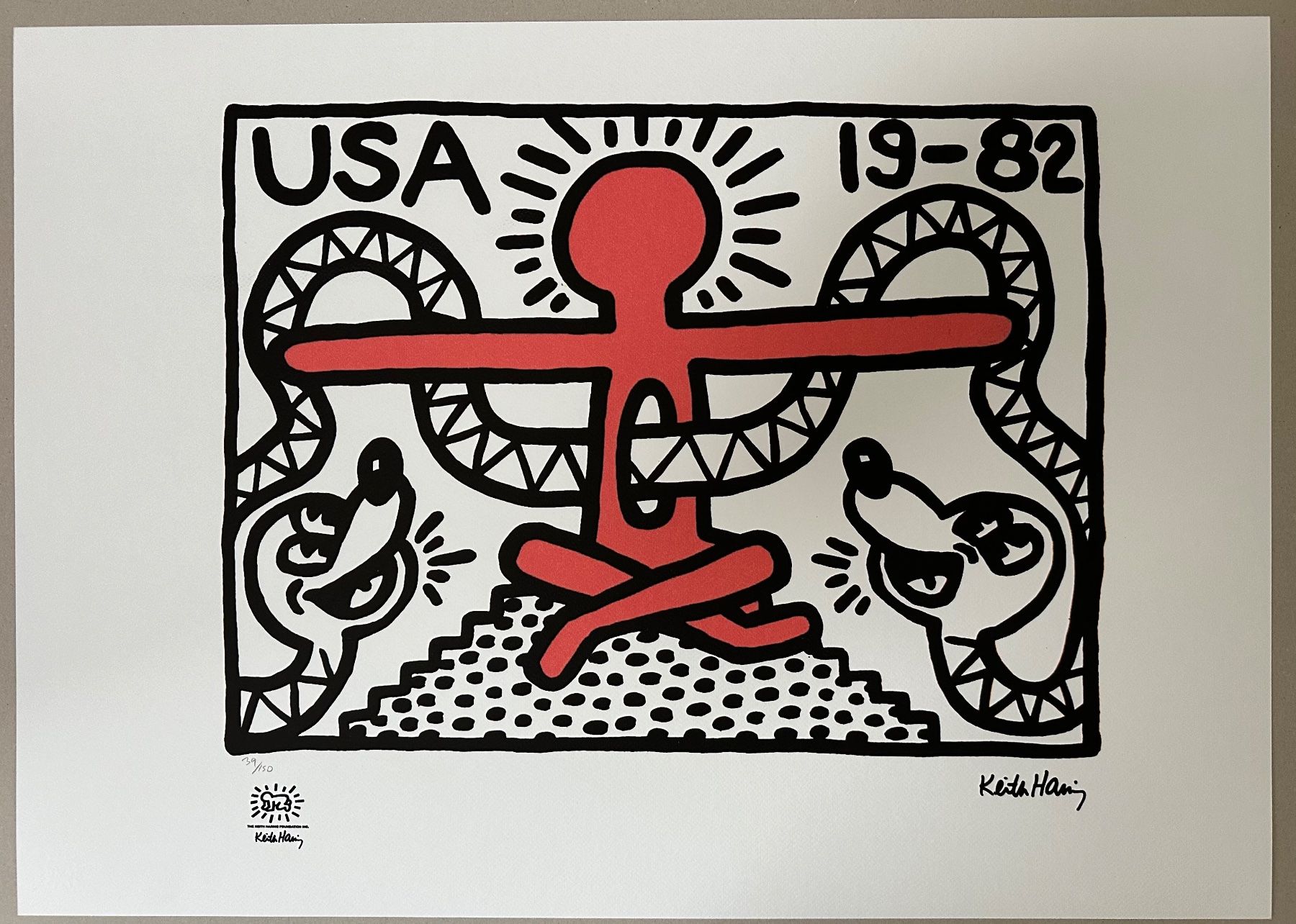 Dipinti: Keith Haring: USA, POP Art 39/150 – Nuovo (secondo la descrizione) da Meilen venduto da Smgdesign