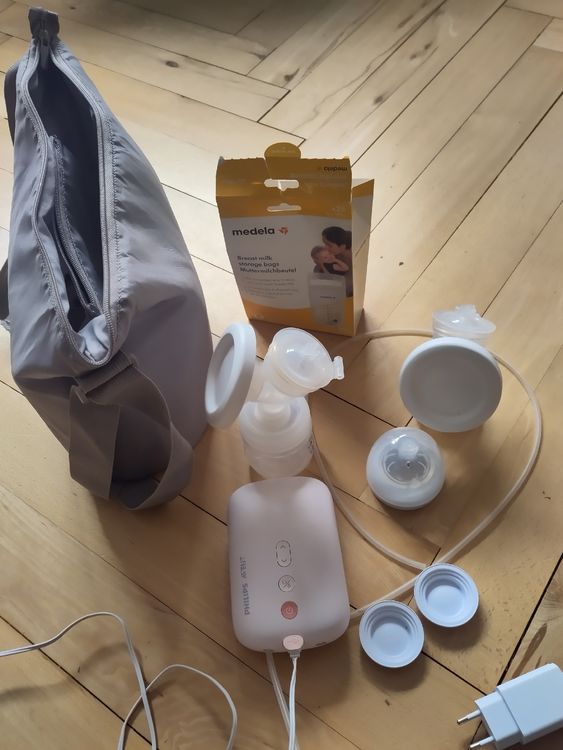 Doppelte Elektrische Brustpumpe: 3 Modi & 9 Stufen Mit LED-Display & 2x150ml Flaschen - Leise & Hygienisch