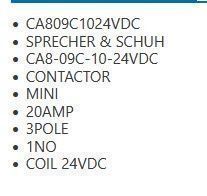 Elektronikbauteile: Schütz  SPRECHER+SCHUH CA8-09C-10 – Neu (gemäss Beschreibung) aus Hägendorf von nevecon 5