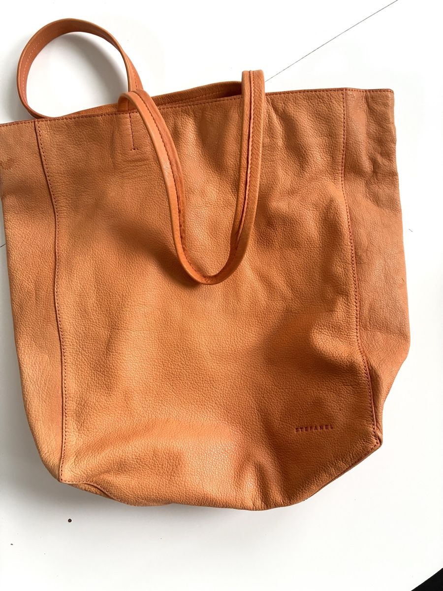 Stefanel Sacs: STEFANEL Ledertasche orange – D'occasion à Zürich par bar_2trt 2