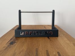 Breitling Halter/Display für Prospekte/Bücher aus Metall