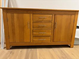 Schreiner Sideboard Eiche massiv mit passendem Spiegel
