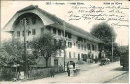 Kerzers FR Hotel Bären Kinderwagen 1910 sehr gut erhalten