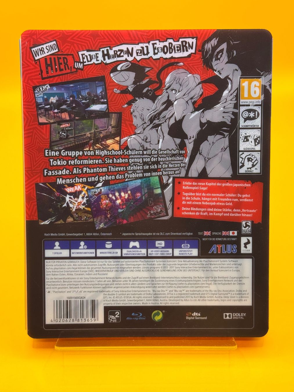 Sony Spiele: Persona 5 PS4 Steelbook Edition – Gebraucht aus Oberwil b. Zug von silver2024 1
