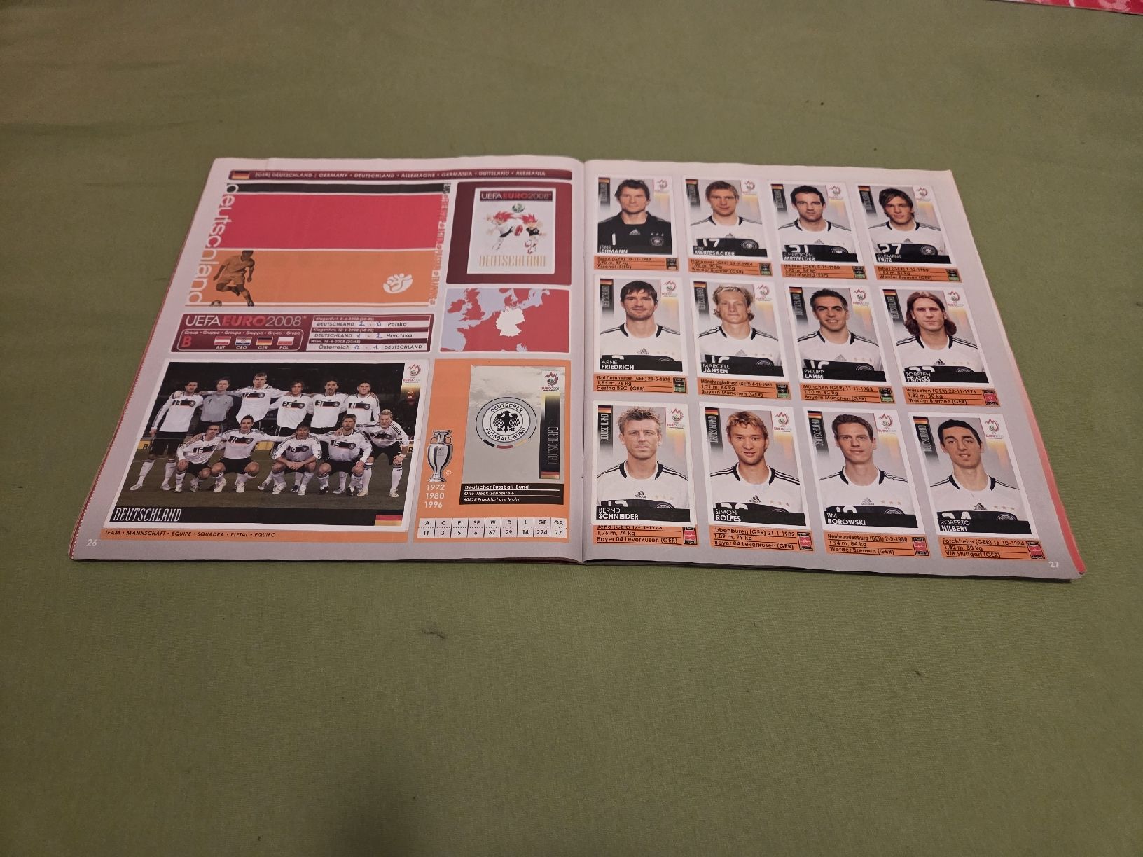 Panini Album: Panini Album EM 2008 komplett mit Poster – Usato da Embrach venduto da MamaSantos 4