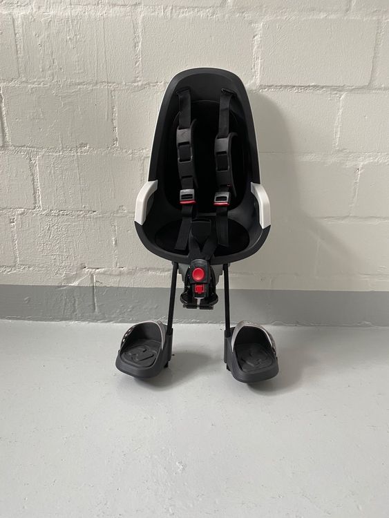 Mountainbike Kindersitz Vorne - 3-stufig Höhenverstellbar Mit Sicherheitsgurt & Kopfstütze