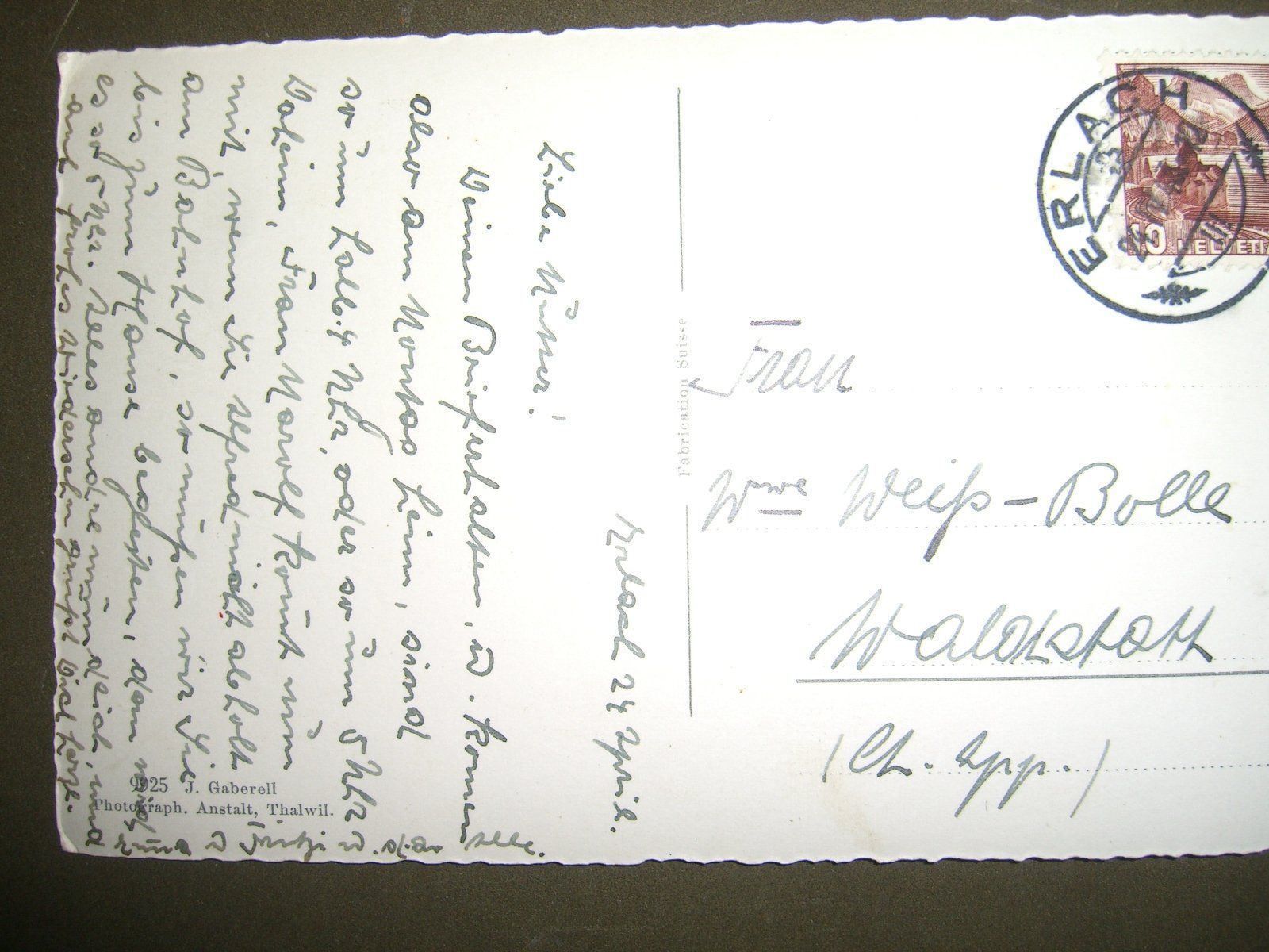 Cartes postales: Erlach - Kirche – D'occasion à Bischofszell par Joachim-115 1