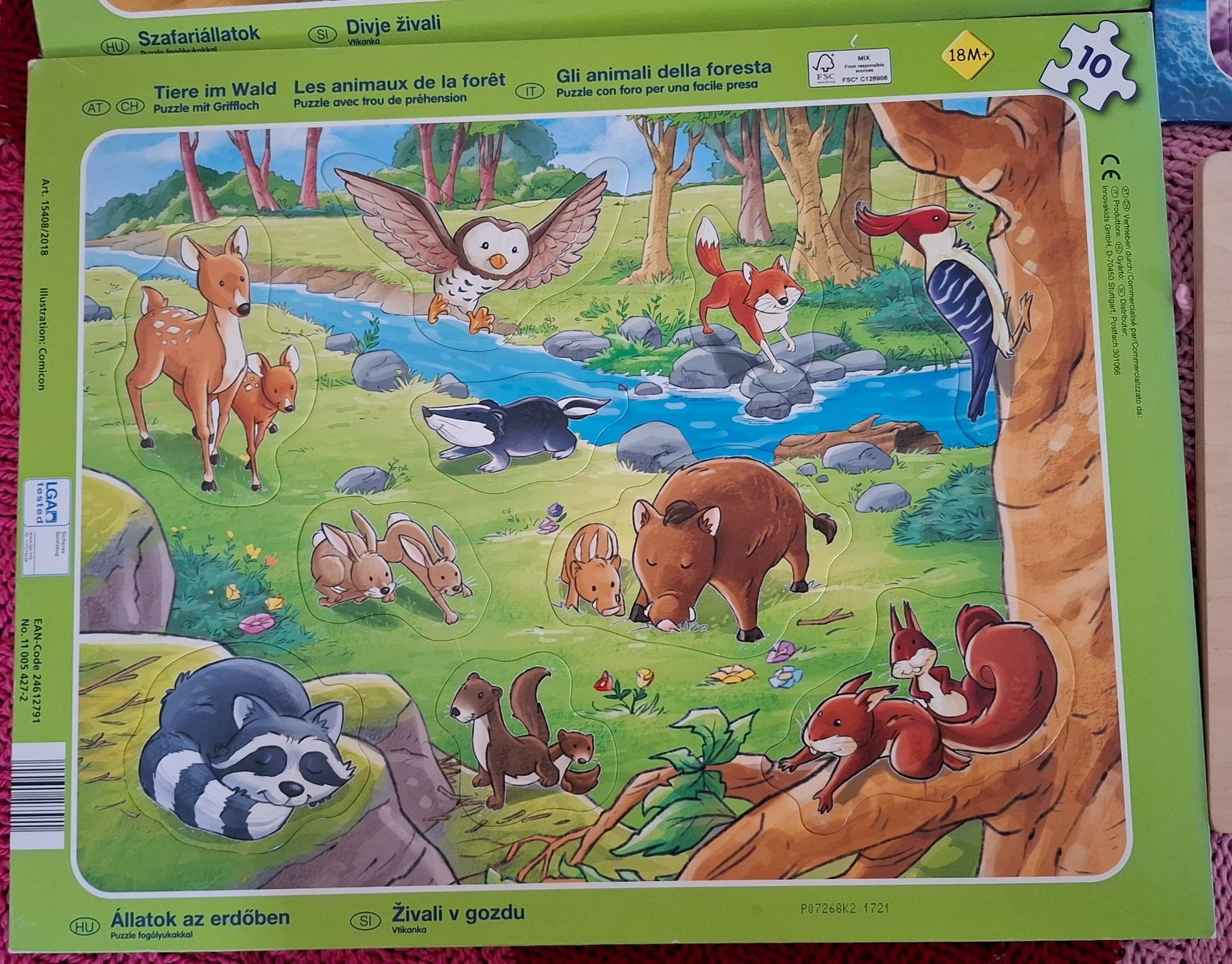 Puzzle: Lot de 4 puzzles enfants/Set mit 4 Kinderpuzzles – Usato da Moutier venduto da ant_6dwq 1