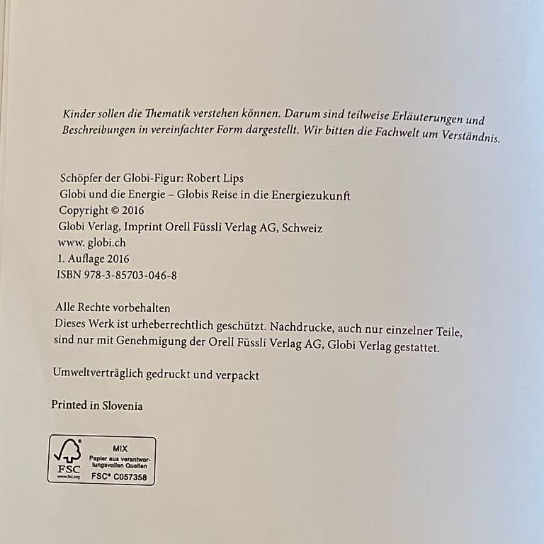 Libri: Globi und die Energie – Usato da Schwellbrunn venduto da N_adine-92 2