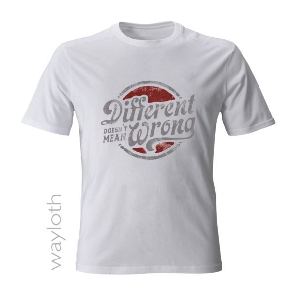 Altro in  Abbigliamento & Accessori: T-Shirt *Different doesn't mean wrong* – Nuovo e nell'imballaggio originale da Embrach venduto da frosch2511 1