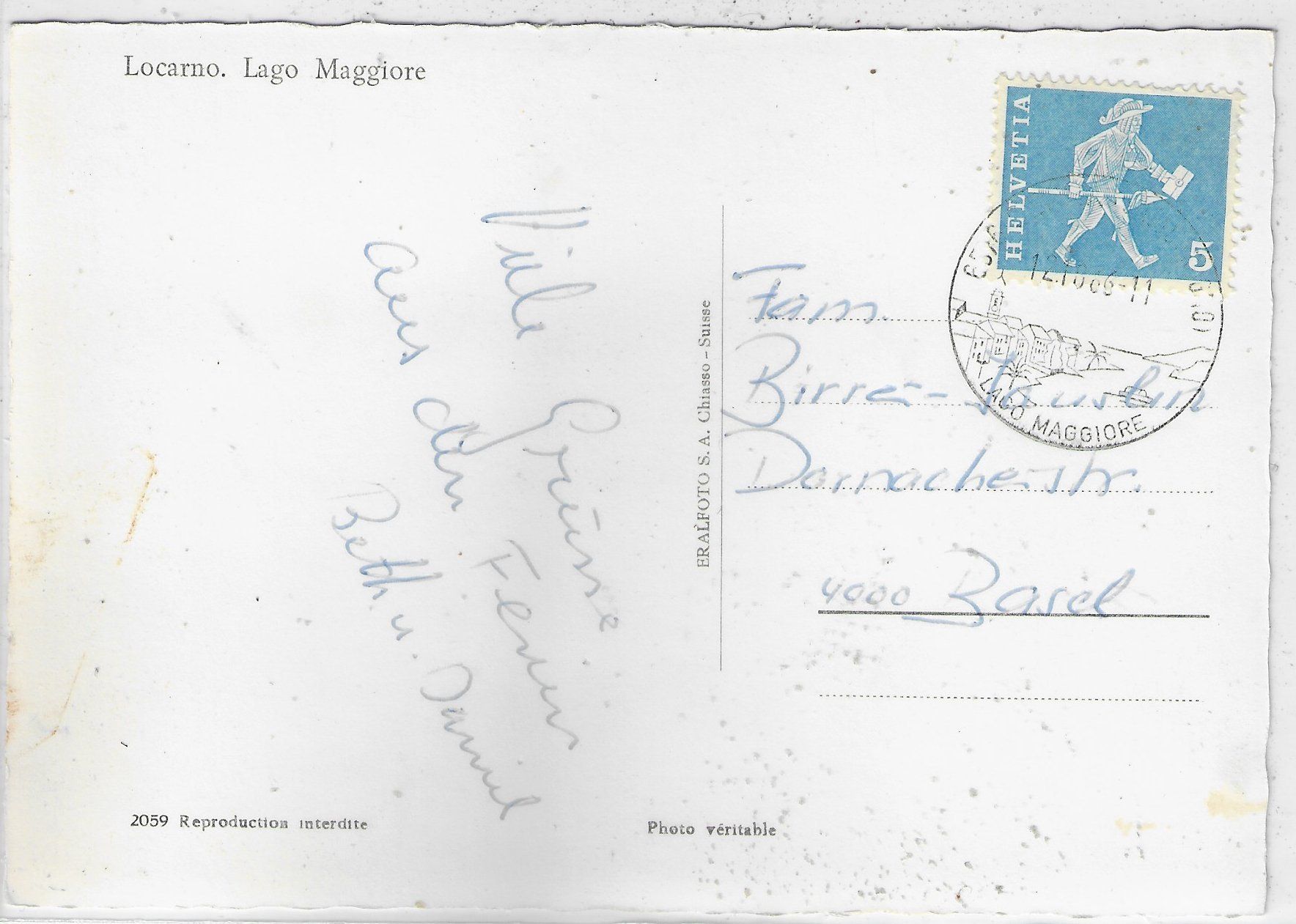Cartoline postali: Locarno - Panorama da Cardada – Usato da Ettingen venduto da Kartenplanet 1