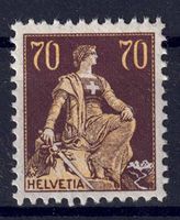 1908 / 114 Helvetia mit Schwert / Postfrisch ** (Topzustand)