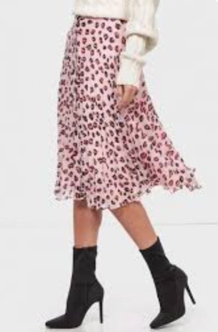Tommy Hilfiger Gonne: Jupe plissée Tommy Jeans rose léopard taille XL – Usato da Niedergösgen venduto da Eva2410 2