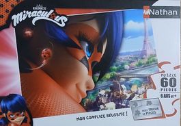 Miraculous Puzzle, 60 Teile, Nathan, Top Zustand!