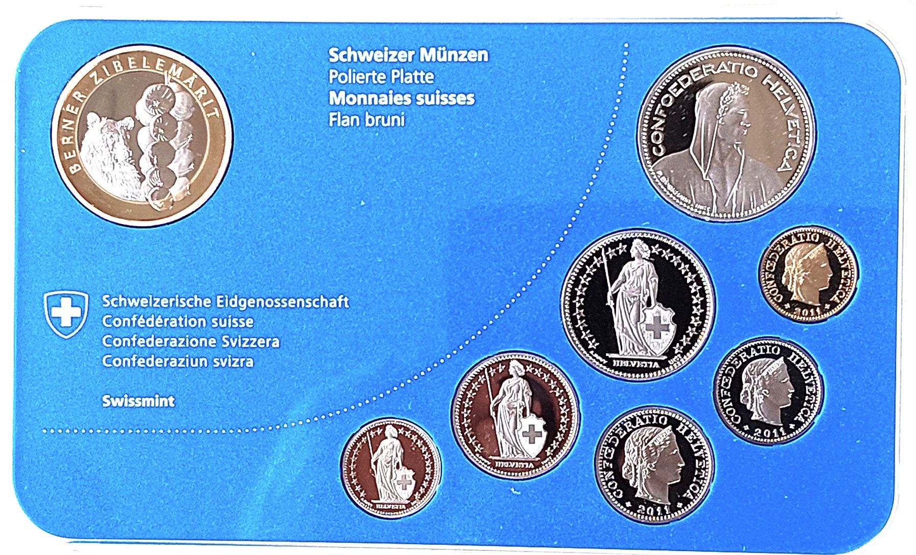 Tutti le monete: CH - Münzsatz 2011 pp – Nuovo (secondo la descrizione) da Arch venduto da repros 3