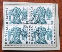 4 er Block Nr.594 mit Papier Stempel Bern  